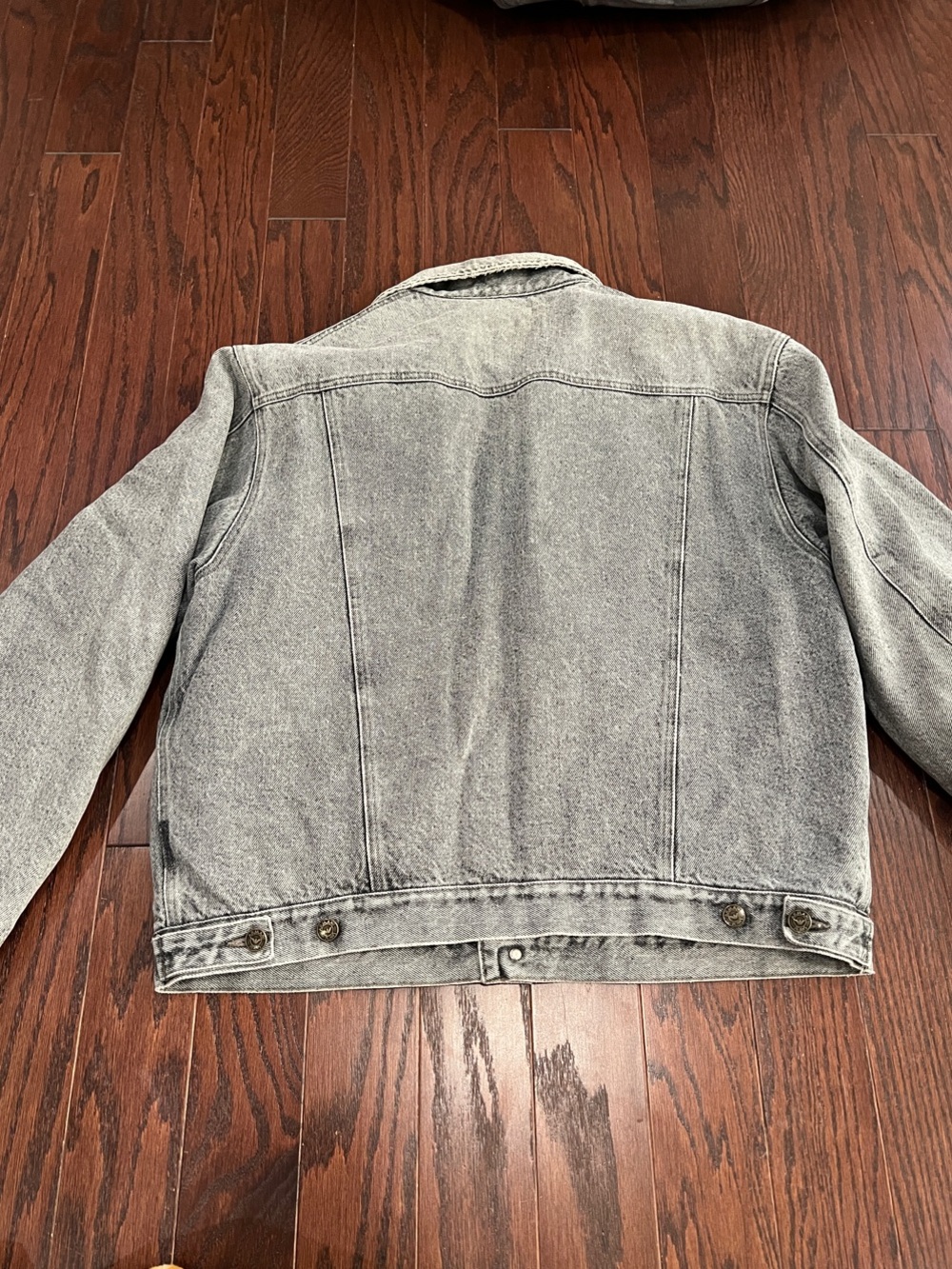 Armani Jeans Washed Gray Denim Jacket - Men's - Picture 3 of 3